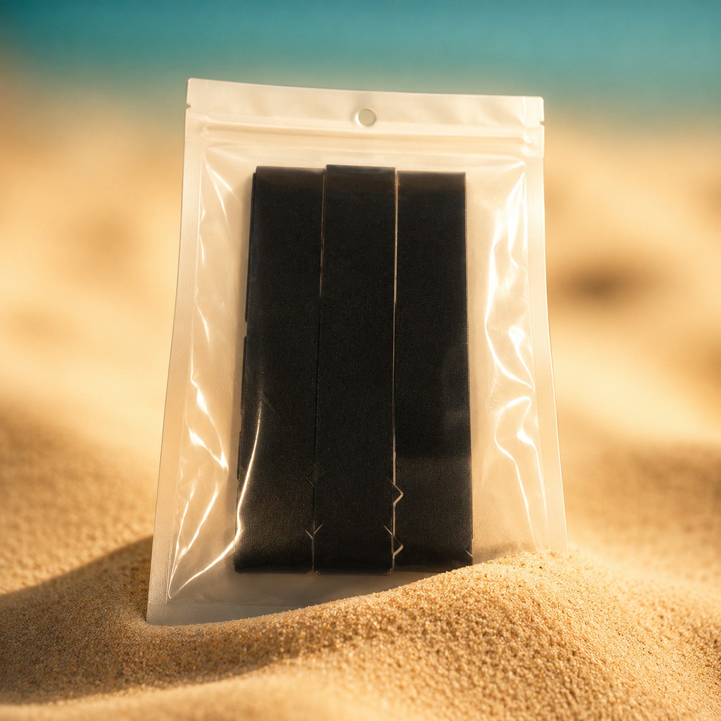 PADVEO Protector Tape 3er – Padel Rahmenschutz, 3 schwarze Streifen in Verpackung